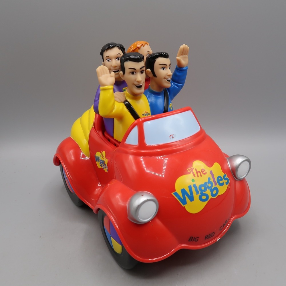 Vintage 2003 The Wiggles Big Red Car Musical Motion Toy Vehicle SpinMaster Works